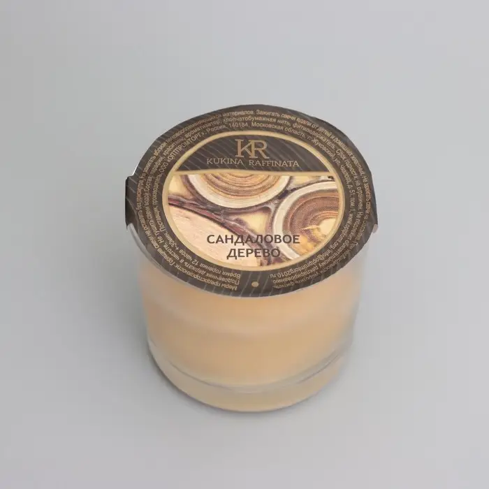 Свеча ароматическая в стакане АЛАНИЯ "Сандаловое дерево", 5,5 см