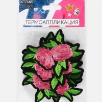 Термоаппликация &laquo;Цветы&raquo;, 7.5&times;5.5 см, разноцветная