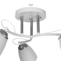 Люстра "Николь" 3х15Вт Е27 белый BayerLux