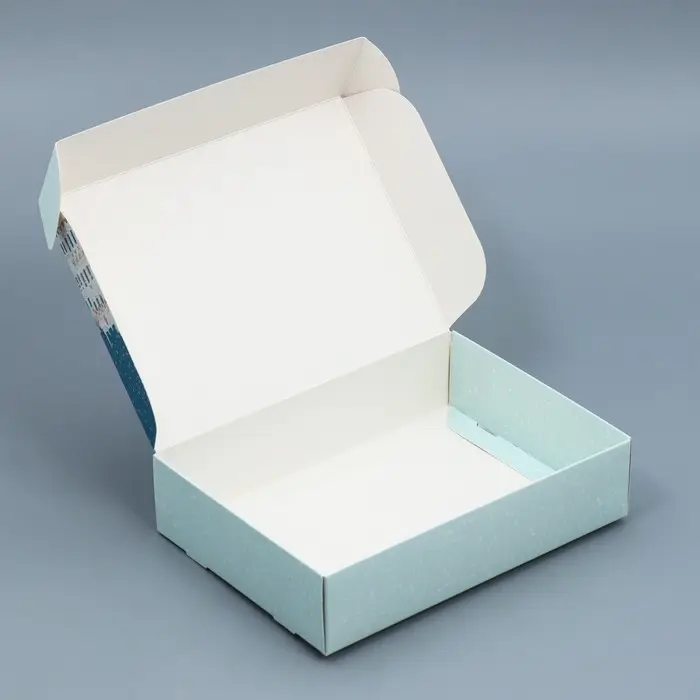 Коробка подарочная новогодняя складная &laquo;Город новогодний&raquo;, 21 х 15 х 5 см, Новый год