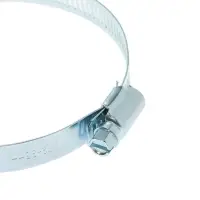 Хомут червячный ZEIN engr, сквозная просечка, диаметр 72-95 мм, ширина 12.7 мм, оцинкованный