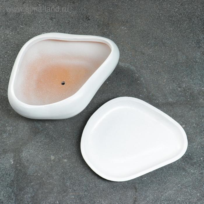 Горшок "Бонсай" для кактусов и суккулентов, малый белый, 0 6 л/ 14х18см