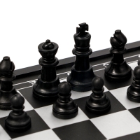 Шахматы 16 х 16  см, король h-2.8 см, d-1.2 см, доска и фигуры пластик
