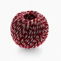 Шнур "Шпагат" длина 100м, d=2мм, хлопок, цвет красно-белый