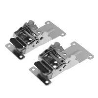 Кронштейн складной ТУНДРА ks001, 70х70 мм, цвет хром, набор 2 шт