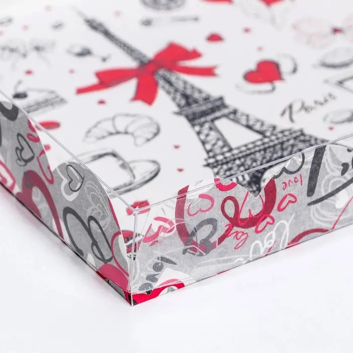 Коробка для печенья, &laquo;Сердца&raquo; 15&times;15&times;3 см