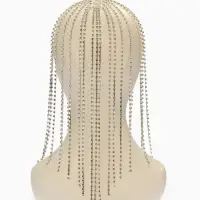 Украшение для волос "Дорожка страз", цвет белый в серебре