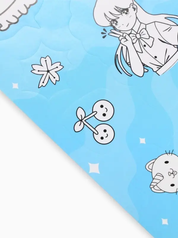 Наклейки детские, раскраска, 3 листа, А5 &laquo;Аниме&raquo;