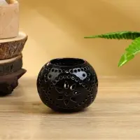 Аромалампа &laquo;Шар&raquo;, 9&times;9&times;8 см, керамика, тёмно-коричневая