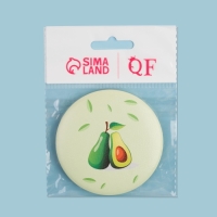 Зеркало карманное &laquo;Авокадо&raquo;, d = 7,5 см, рисунок МИКС