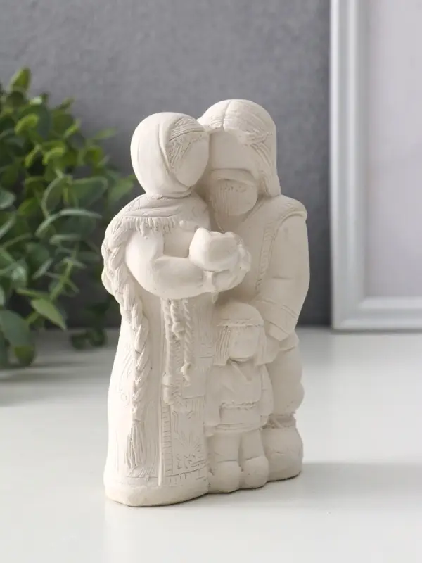 Фигура &laquo;Семейный оберег&raquo;, 14&times;8.5&times;6 см, натуральный