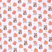 Бумага упаковочная &laquo;Капибары&raquo;, 70 &times; 100 см