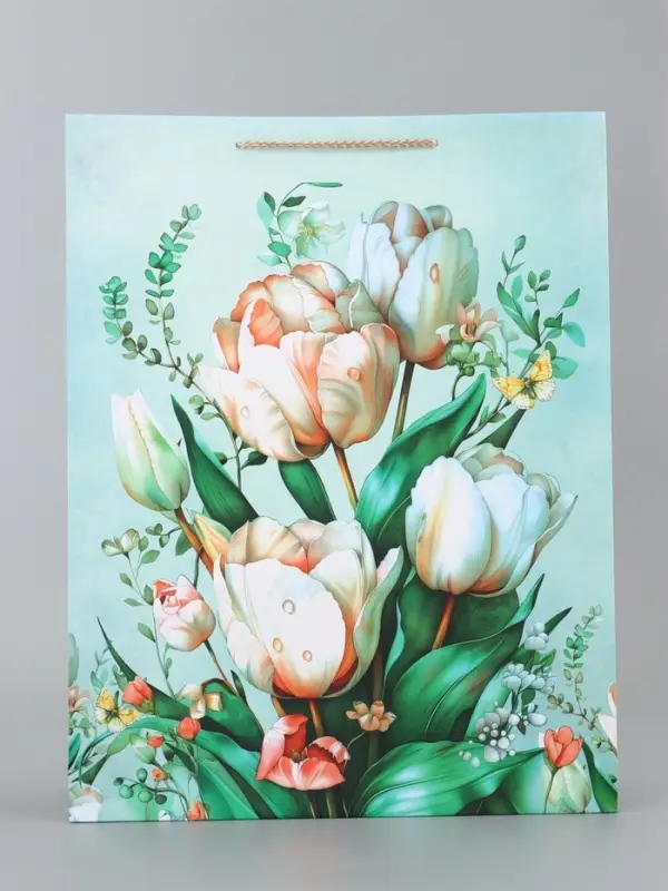 Пакет подарочный ламинированный, "Блаженство" 33 х 42,5 х 10 см