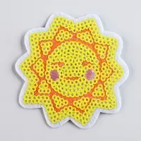 Термонаклейка на одежду &laquo;Солнце&raquo;, 3 х 3,1 см