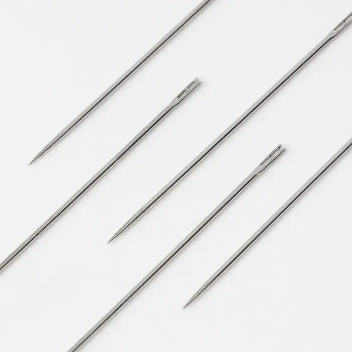 Иглы швейные, d=0.83 мм, 3.6 - 4.2 см, самовдеваемые, 10 шт.