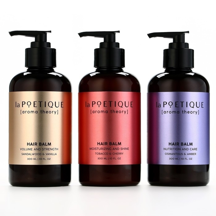 Бальзам для волос, увлажнение и блеск, 300 мл, аромат табака и вишни, LA POETIQUE