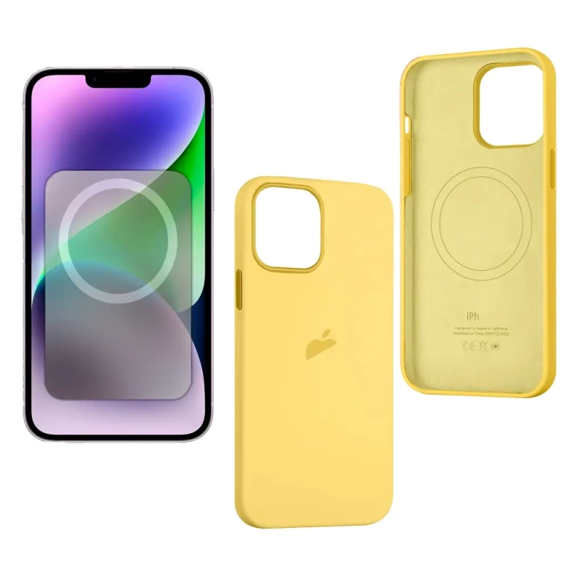 Чехол iPh 14 Silicon Case 100% ORG Sun Glow