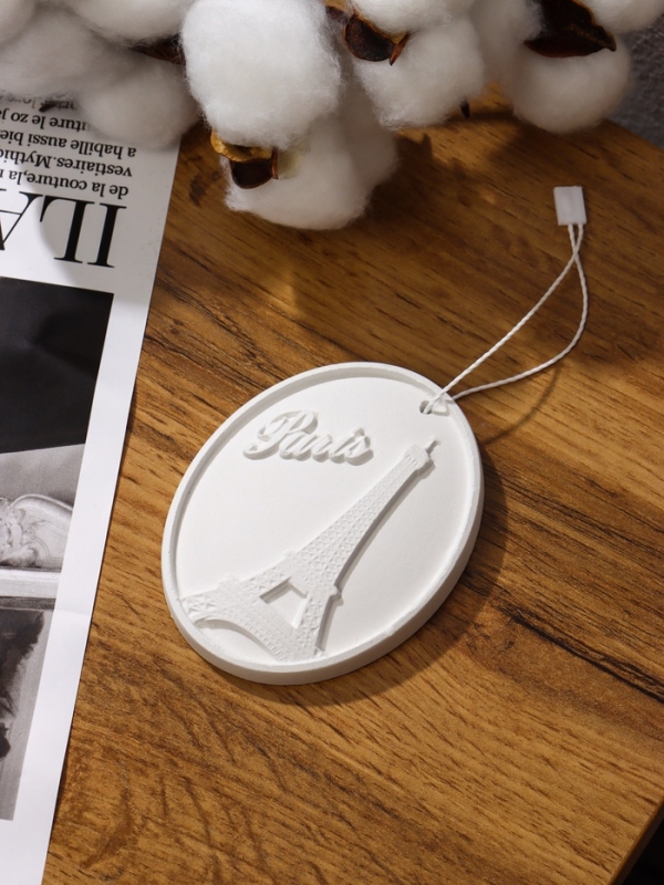 Аромакулон (аромакамень) "Париж" для локальной ароматизации воздуха арома маслами, 10х8 см, натураль