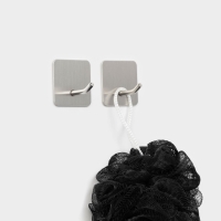 Крючки самоклеящиеся St&ouml;lz &laquo;Классика&raquo;, 2 шт, квадрат, 4.5&times;4.5&times;3 см, хромированные