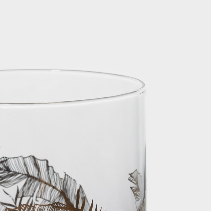 Стакан стеклянный Magistro &laquo;Золотой лист&raquo;, 400 мл, 8,5&times;10 см