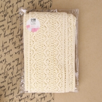 Кружево вязаное, 115 мм &times; 10 &plusmn; 1 м, цвет бежевый