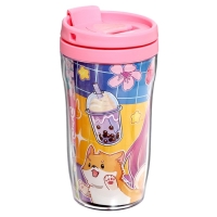 Термостакан с пазлом &laquo;Кавайная девчонка&raquo;, 54 элемента, 250 мл