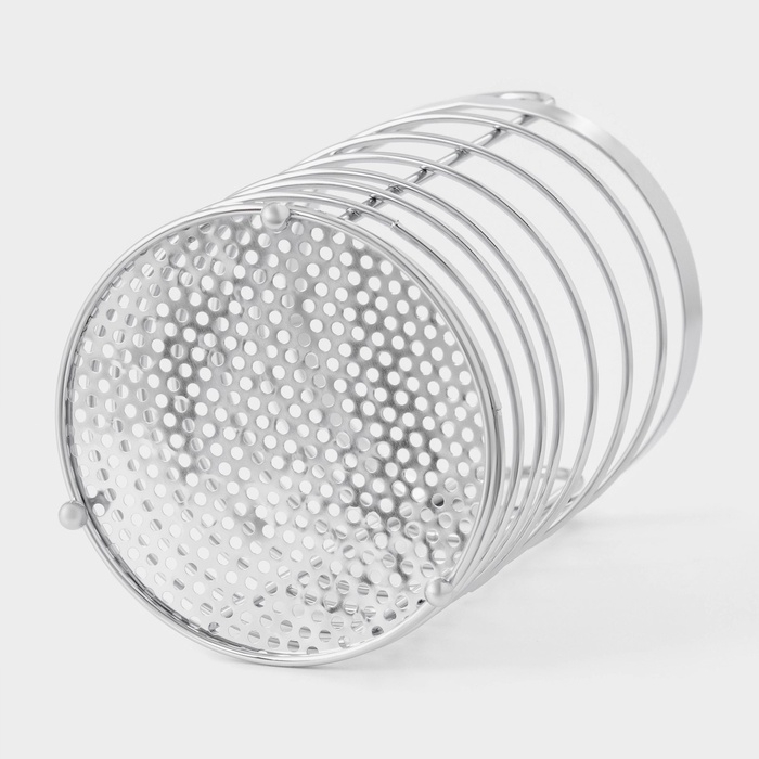 Сушилка для столовых приборов Доляна, 11&times;11&times;18,5 см, хромированная