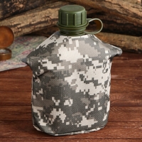 Фляга &laquo;Командор&raquo;, пластик 1 л, камуфляж серый