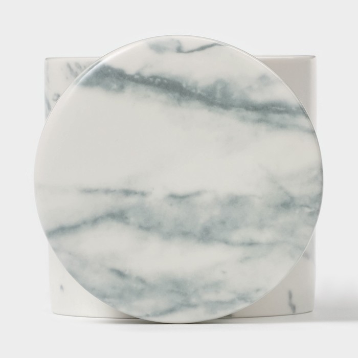 Сахарница фарфоровая Magistro Real Marble, 250 мл, 8,5&times;9 см