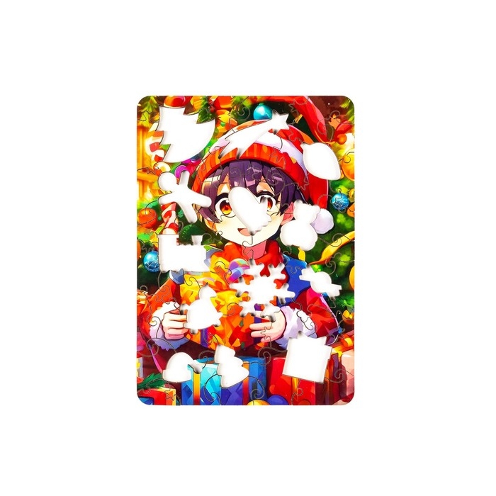 Пазл &laquo;Мальчик с подарками&raquo;, 20х14см, 52 дет.