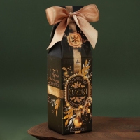 Свечи в стакане новогодние &laquo;Новый год: Благополучия в Новом году&raquo;, набор, 2 шт., аромат еловые шишки