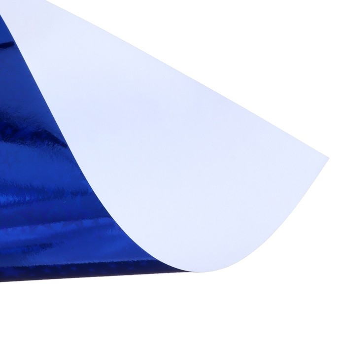 Набор бумаги голографической "Звезды" А4, 5 листов, 5 цветов, рисунок, 100 г/м2