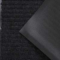 Коврик влаговпитывающий придверный с окантовкой Доляна &laquo;Стандарт&raquo;, 40&times;60 см, цвет чёрный