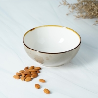 Салатник фарфоровый Magistro &laquo;Церера&raquo;, 1,1 л, 18,5&times;7,5 см, цвет коричневый