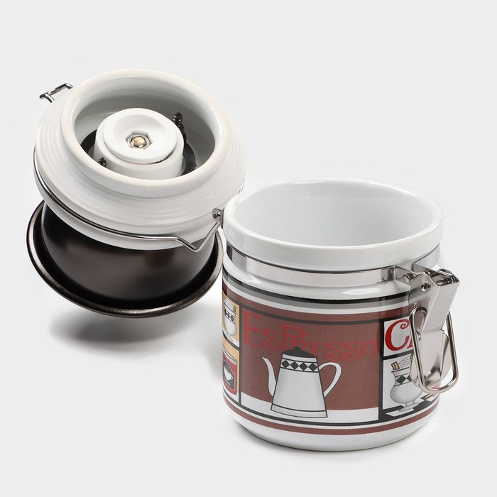 Кофемолка ручная Доляна &laquo;Латте&raquo;, 17&times;12,2 см, керамический механизм