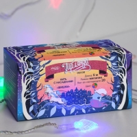 Гирлянда &laquo;Нить&raquo; 5 м с насадками &laquo;Шишки&raquo;, IP20, прозрачная нить, 20 LED, свечение мульти (RG/RB), мигание, 220 В