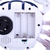 Животное &laquo;Шустрый краб&raquo;, световые, звуковые, дымовые эффекты, работает от батареек, цвет белый