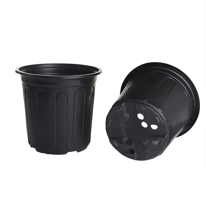 Горшок для рассады, 2 л, d=16 см, h=15 см, мягкий пластик, чёрный, Greengo