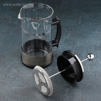 Чайник заварочный френч - пресс &laquo;Классика&raquo;, 1 л, цвет серебряный