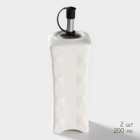 Банки для хранения специй и соусов BellaTenero, 6 предметов: солонка 100 мл, банка 200 мл, соусник 200 мл, фарфоровые, цвет белый