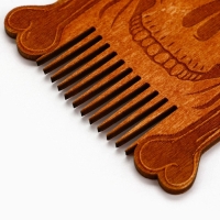 Расческа для бороды в конверте &laquo;Череп&raquo; 7,3 х 9,7 см