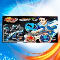 Набор волчков &laquo;Супер меч&raquo;, двойной запуск, с вертушкой