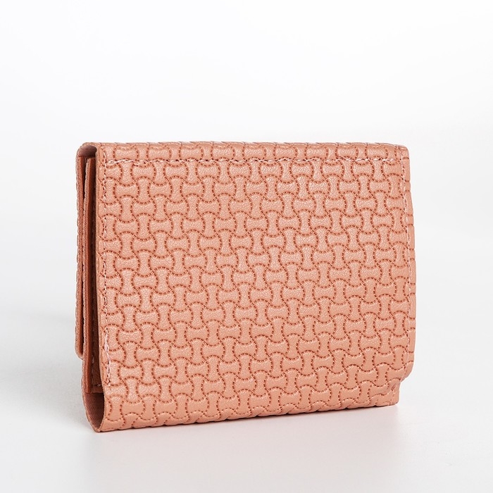Кошелёк женский на кнопке, цвет розовый