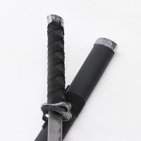 Сув. изделие катаны 3в1 на подставке, ножны кожзам,  черная 47/70/89см