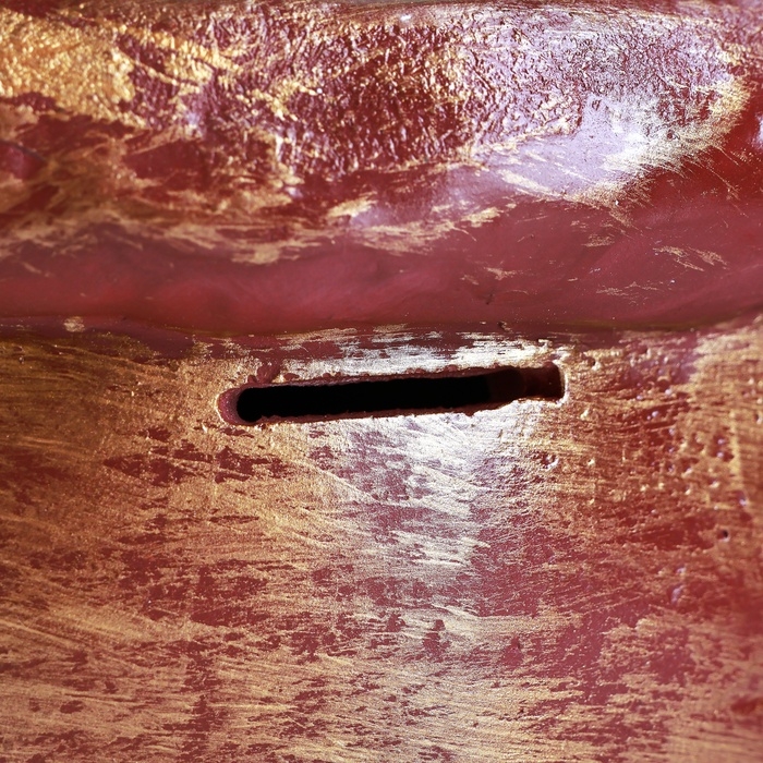 Новый год. Символ 2025. Копилка "Змея в мешке" 21х18х23см, цветная