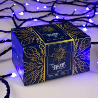 Гирлянда &laquo;Нить&raquo; 10 м, IP44, УМС, тёмная нить, 100 LED, свечение синее, 220 В