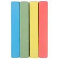 Мелки цветные школьные, набор 4 шт. &laquo;Тачки&raquo;, прямоугольные