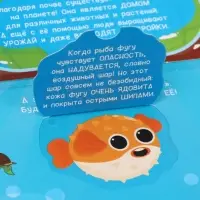 Книжка с окошками "От космоса до морских глубин", Синий трактор