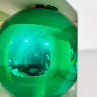 Оформительский шар Finery, 10 см, глянцевый зеленый