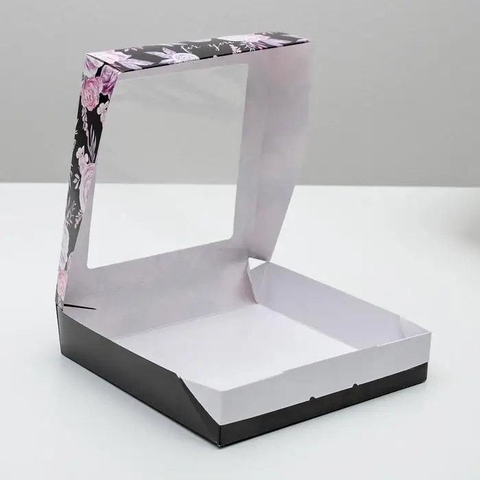 Кондитерская упаковка, коробка с ламинацией &laquo;Нежность&raquo;, 20 х 20 х 4 см